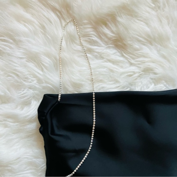 New! NONCHALANT LABEL Camm Open-Back Crystal Embellished Crop Top - Picture 14 of 16